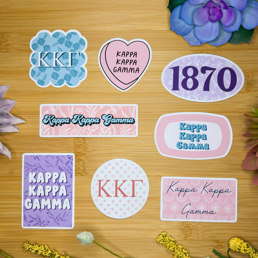 Kappa Kappa Gamma Sticker Pack