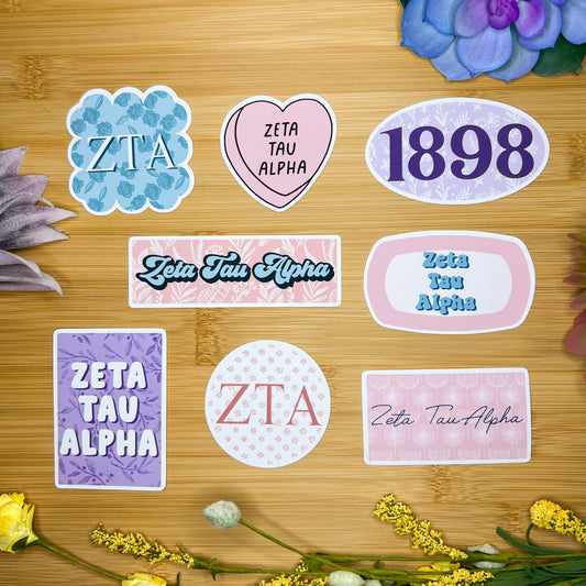 Zeta Tau Alpha Sticker Pack