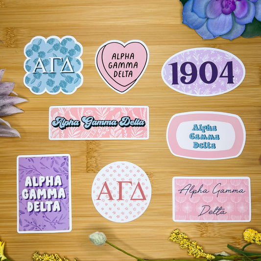 Alpha Gamma Delta Sticker Pack