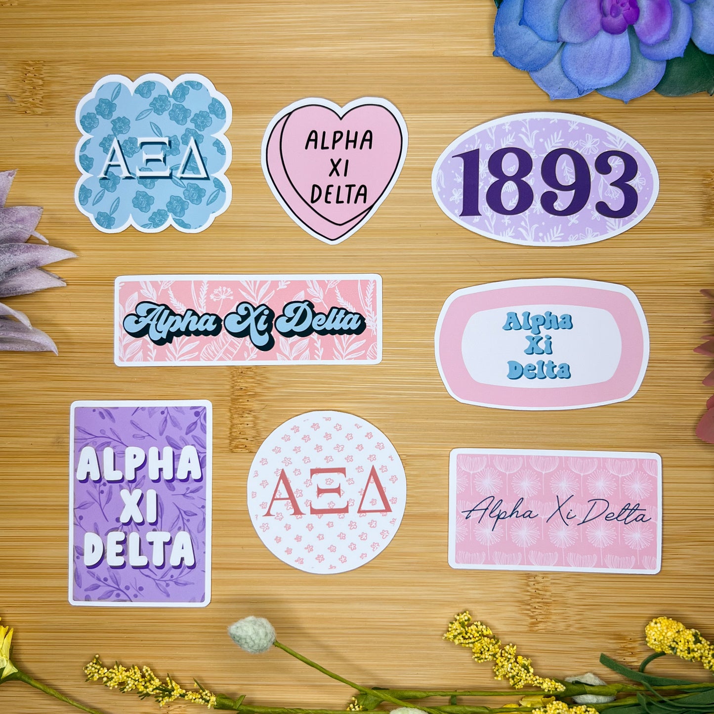 Alpha Xi Delta Sticker Pack