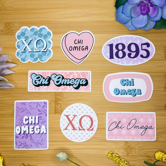 Chi Omega Sticker Pack